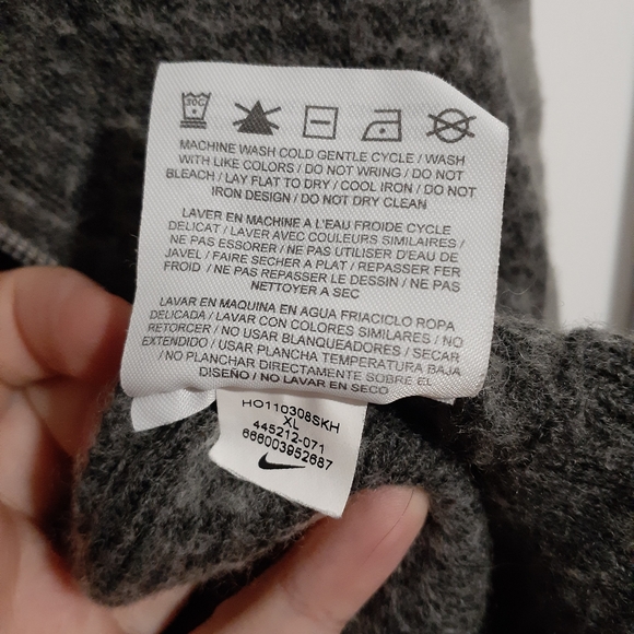 Grey Nike Wool Blend Track Jacket - Picture 7 of 9